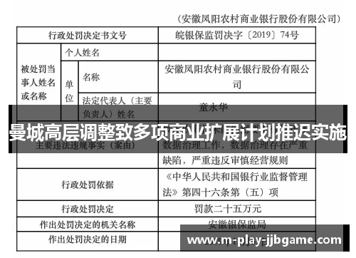 曼城高层调整致多项商业扩展计划推迟实施 曼城高层调整致多项商业扩展计划推迟实施